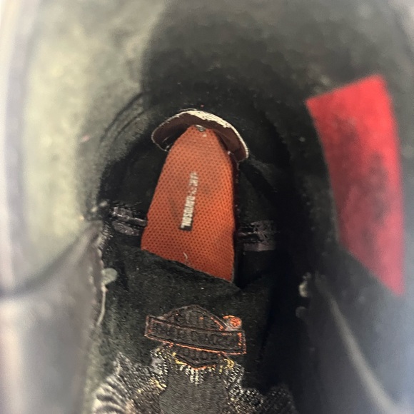 Harley Davidson Black Boots with Eagle Emblem - Picture 6 of 10
